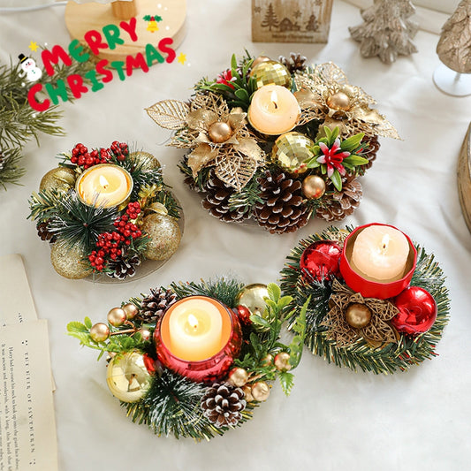 Christmas Candle Holder Set