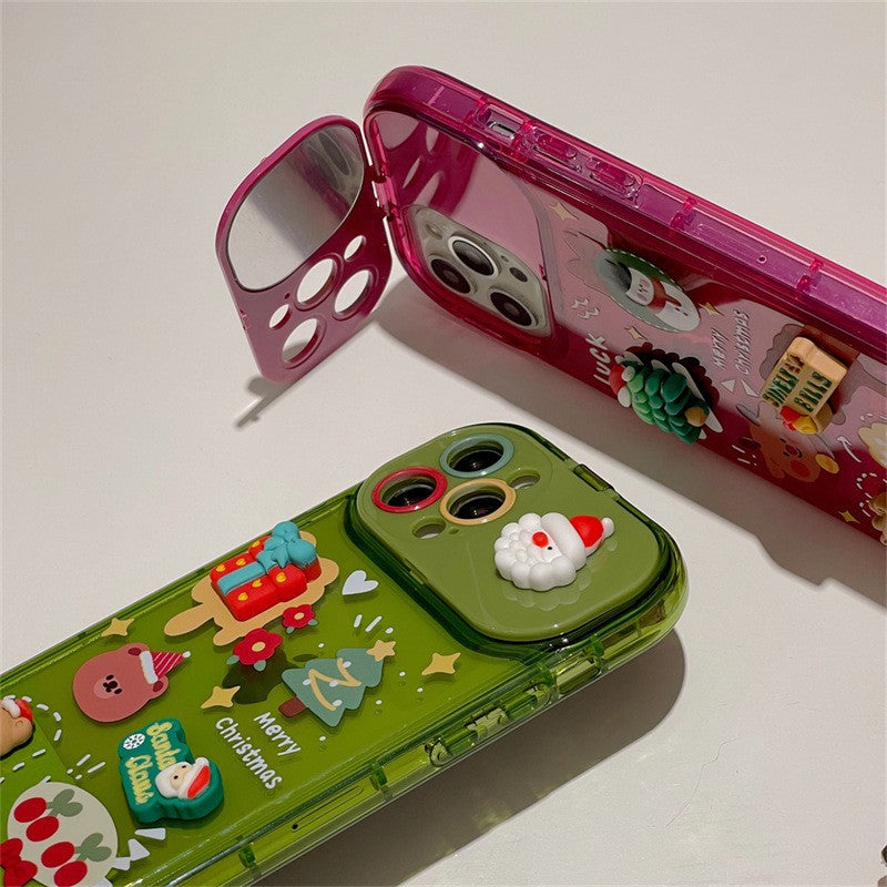 Christmas Stereo Doll Pendant Phone Case