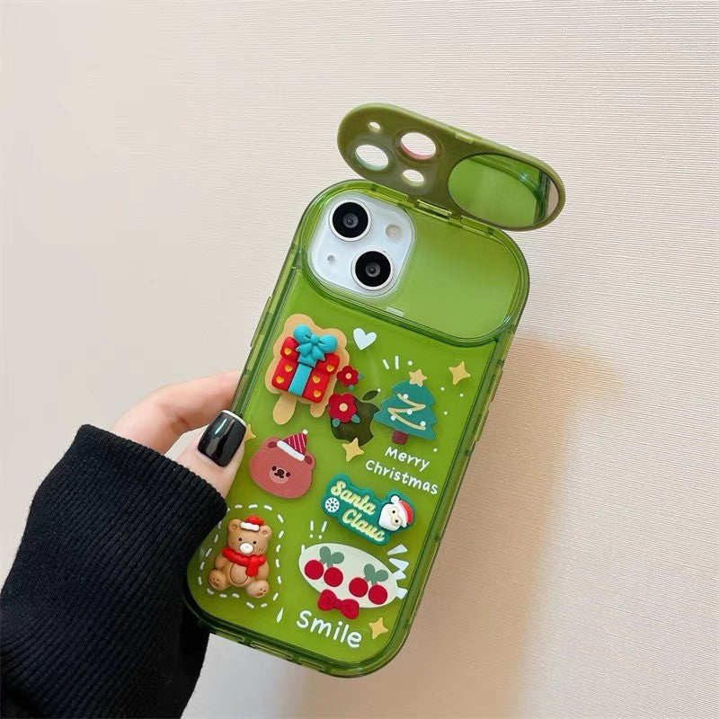 Christmas Stereo Doll Pendant Phone Case