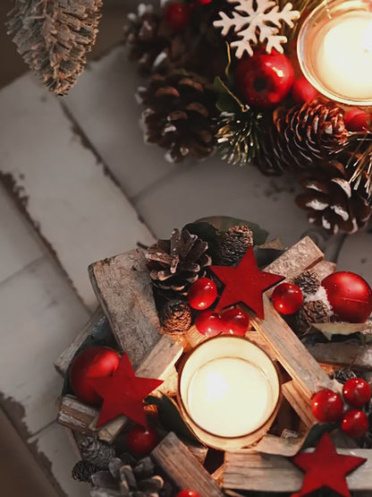 Christmas Candle Holder Set